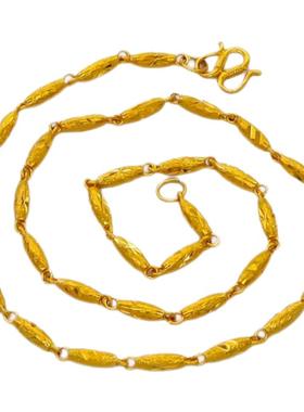 越南沙金项链女仿真18黄