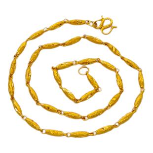 越南沙金项链女仿真18黄金男士镀金色单链子久不掉色99正品首饰