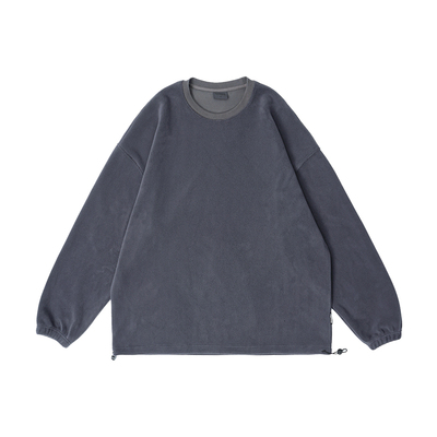 复合绒感圆领套头卫衣