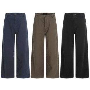 BurnBro美式复古水洗全棉vintage工装裤男直筒宽松显瘦百搭休闲裤