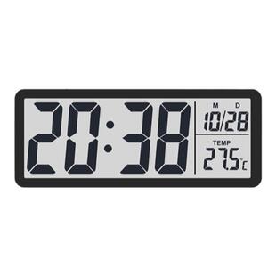 简约大屏数字时钟摆台式静音时间磁吸冰箱厨房挂墙客厅家用电池表