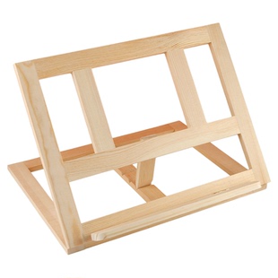 台式桌面画板架镂空实心画板架可折叠便携展示架儿童小画架支架式素描画板画架套装手提木质架子初学者绘画架