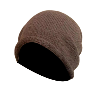 2025冬季抽绳针织堆堆帽女百搭日系大头围显瘦包头冷帽网红毛线帽