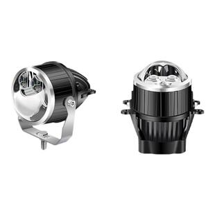 汽车射灯3寸双激光直射雾灯改装透镜带切线货车雾灯24v灯越野外置