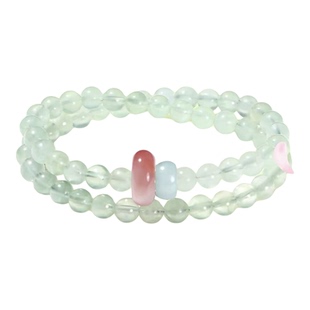 普陀山2026葡萄石手串双圈幸运生命力纳福好运彩色宝石生日送礼物