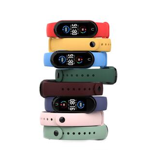 匿名者适用于小米手环6腕带7手环5/4/3/2替换8/9/10手表带硅胶运动手腕带个性运动男女卡通彩绘