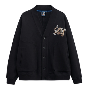 ONIARAI/鬼洗24新品春泥棒蓝龙运当头刺绣开衫外套男 N340180