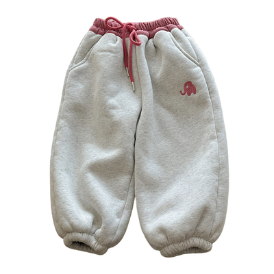 女童加绒加厚裤子一条过冬羊羔绒