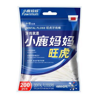 小鹿妈妈超细牙线家庭装1200支