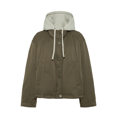 YAYA鸭鸭2025年秋冬新款羽绒服女连帽时尚简约鸭绒保暖两穿外套