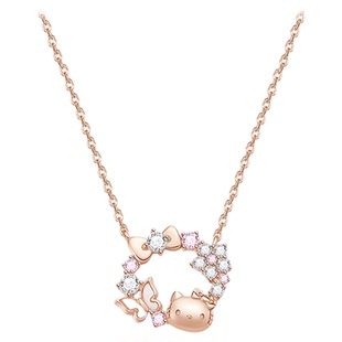 三丽鸥helloKitty项链女生日情人礼物锁骨链925银闺蜜高级感颜值