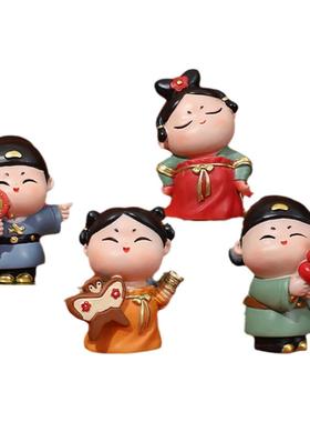 唐小圆客厅摆件国潮情人节