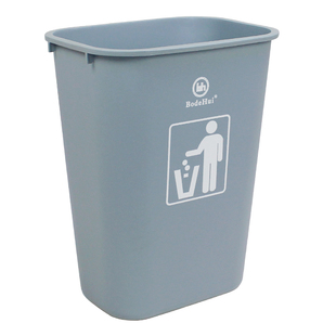 柏德汇长方形大容量垃圾桶大号无盖家用厨房筒商用酒店餐厅饭店箱