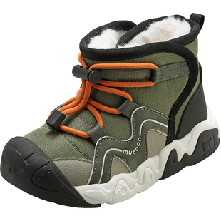 牧童童鞋雪地靴男童2025冬季新款户外大棉鞋加厚保暖防寒女童鞋子