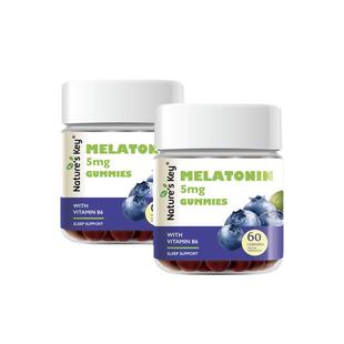 【自营】美国NaturesKey自然之钥褪黑素软糖睡眠正品2瓶装共120粒