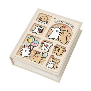 情侣拍立得线条小狗相册本纪念册三四五六寸照片收纳345寸6寸影集