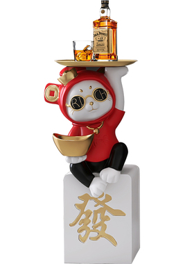 招财猫落地摆件开业礼物新年客厅