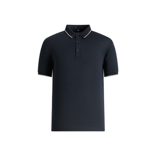 杉杉凉感短袖t恤男款父亲爸爸上衣2025夏季新款桑蚕丝男士polo衫