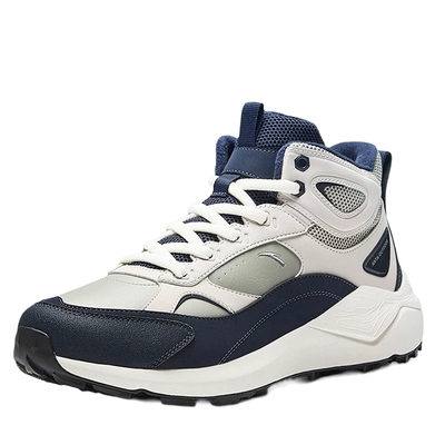 安踏保暖男系带长绒棉鞋