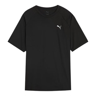 Puma/彪马nan新款男女黑色轻盈速干休闲短袖T恤689521-01