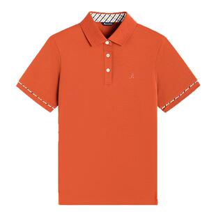 Aquascutum/雅格狮丹春夏新品女士商务休闲翻领短袖T恤Polo衫气质