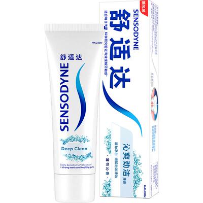 舒适达沁爽劲洁牙膏含氟抗敏感