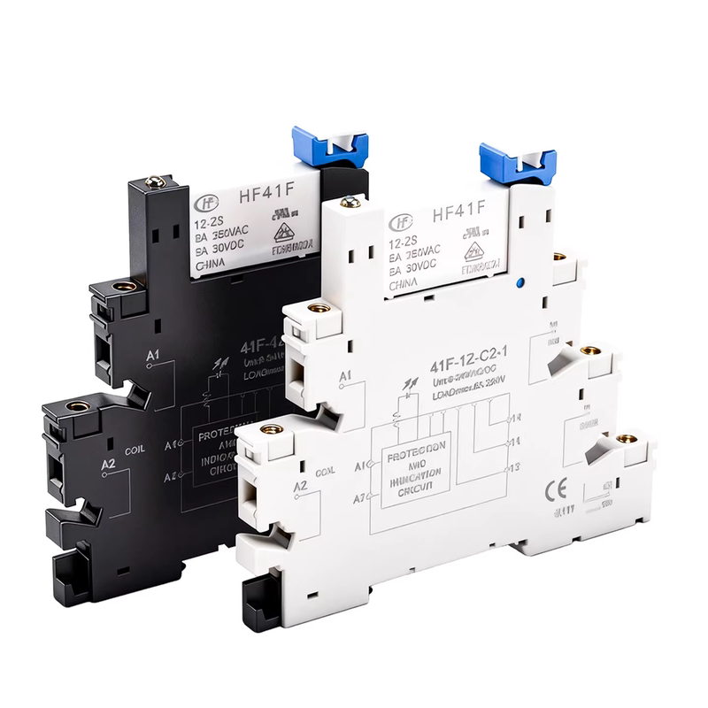 宏发继电器模组41F-1Z-C2-1/HF41F-024-ZS DC24V超薄片式小型模块
