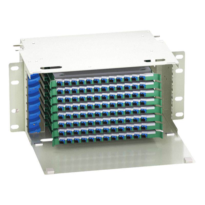 机柜机架式加厚ODF满配抽拉光纤配线架 12芯24芯48芯 72芯144芯子框SC/FC/LC单元箱odf光纤终端盒