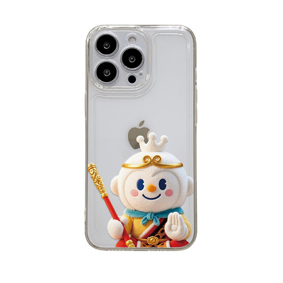iPhone13可爱VIVOIQOOZ11X苹果12透明红米NOTE15创意17ProMax软OPPORENO16适用14PLUS卡通手机壳唐僧悟空雪王