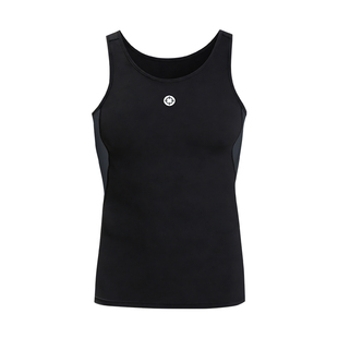 准者冰感夏季无袖压缩紧身衣男速干运动训练背心篮球健身高弹透气