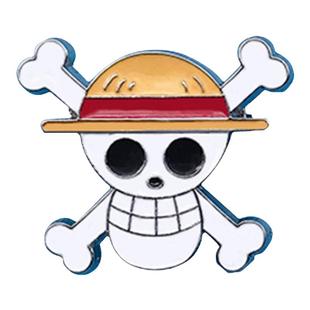 动漫海贼王胸针可爱日系卡通金属勋章背书包装配饰别针路飞徽章男