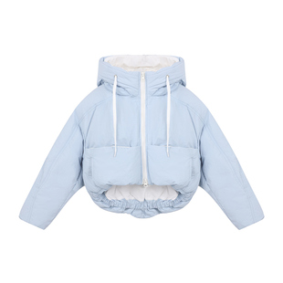 【行走的调色盘】PISELLI史豌豆女童2025新款冬季短款连帽羽绒服