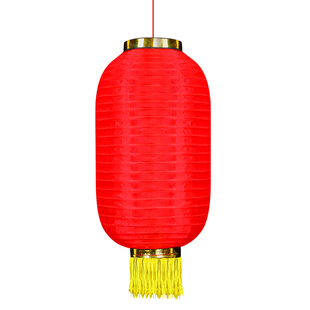 大红灯笼连串户外新年春节定制广告装饰灯笼防水折叠舞蹈长圆宫灯