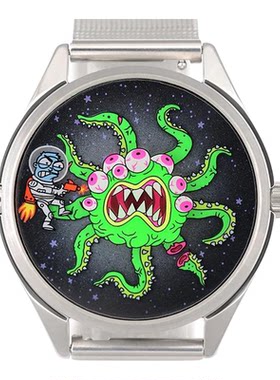 代购mrjoneswatches琼斯先生宇航员与外星人创意腕表男女石英手表