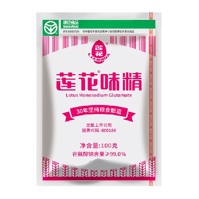 莲花家用调味料小袋包装味精400g