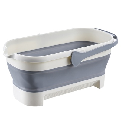 居家家可折叠塑料水桶加厚拖布桶