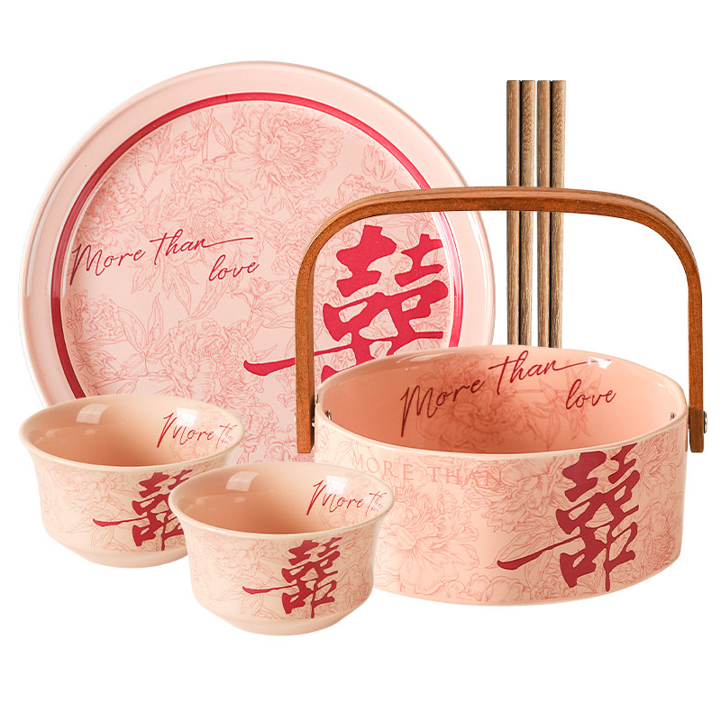 川岛屋结婚碗筷碗碟餐具套装订婚新婚礼物送新人新娘闺蜜高级实用