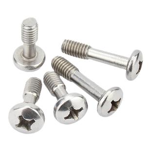 304不锈钢GB818盘头十字松不脱螺钉圆头不脱出螺丝半牙M3M4M5M6mm
