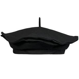 小众黑色贝雷帽女春秋百搭艺术生画家帽欧阳区区凹造型网红蓓蕾帽