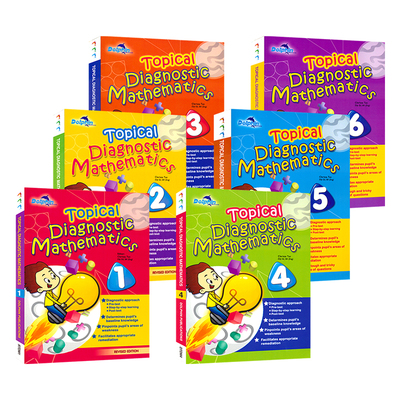 Dolphin Topical Diagnostic Mathematics Collection 新加坡数学 诊断数学专题 小学1-6年级 分级测试 基础提高 英文原版进口图书