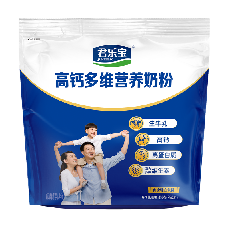 君乐宝高钙多维高蛋白奶粉400g