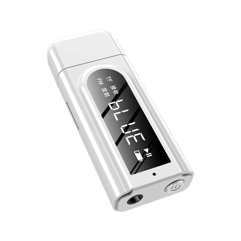 USB车载FM蓝牙接收器MP3播放aux音频双输出立体声发射器适配器5.0