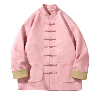 秋款情侣中式盘扣唐装立领外套