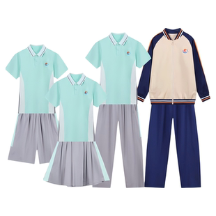 江西宜春市统一校服小学初高中学生夏季男女短袖短裤裙长裤外套装