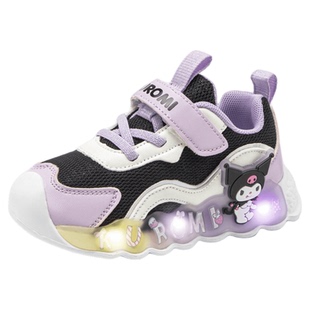 Kuromi库洛米童鞋儿童亮灯鞋女童秋季新款发光鞋女孩学步稳步鞋子