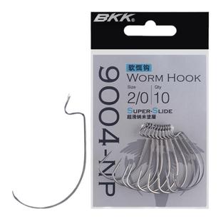 22新款BKK曲柄钩宽腹有倒刺钓钩鳜鲈鱼钩9004路亚鱼钩软饵钩