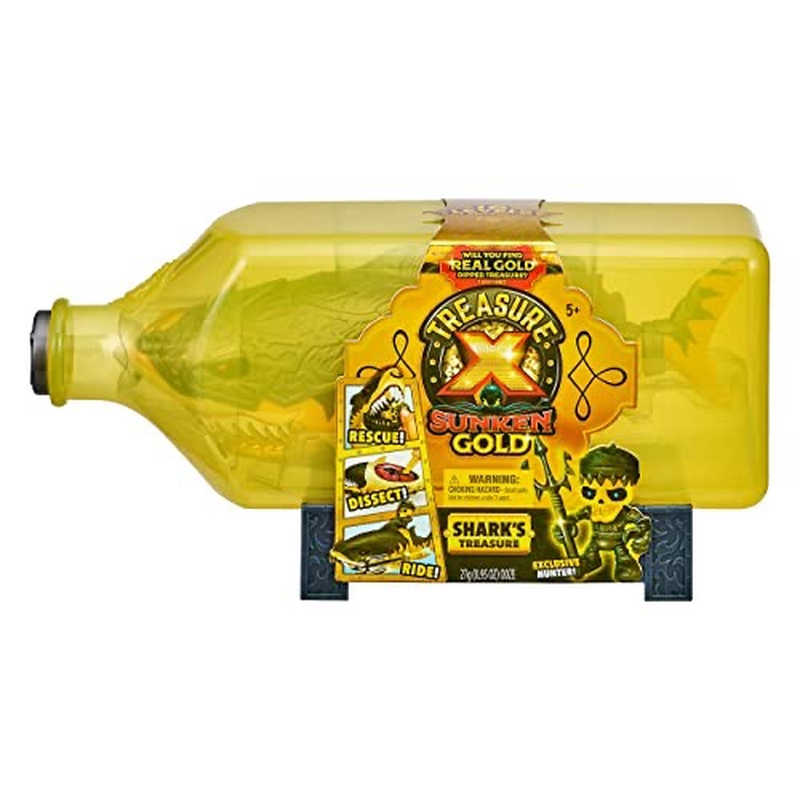 美国现货Treasure X宝藏沉船黄金鲨鱼漂流瓶解剖骷髅寻宝猎人公仔