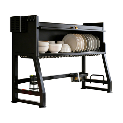 【稳固梯形】水槽防尘碗碟沥水架