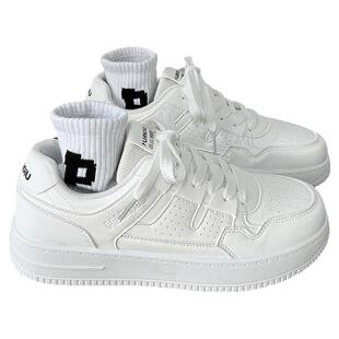 环球厚底小白鞋男款2026新款春季轻便运动休闲鞋潮流百搭白色板鞋