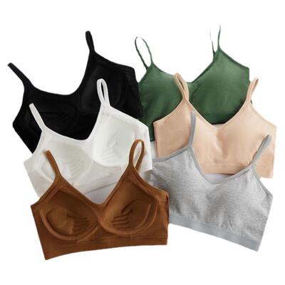 纯棉深U美背运动内衣女士聚拢文